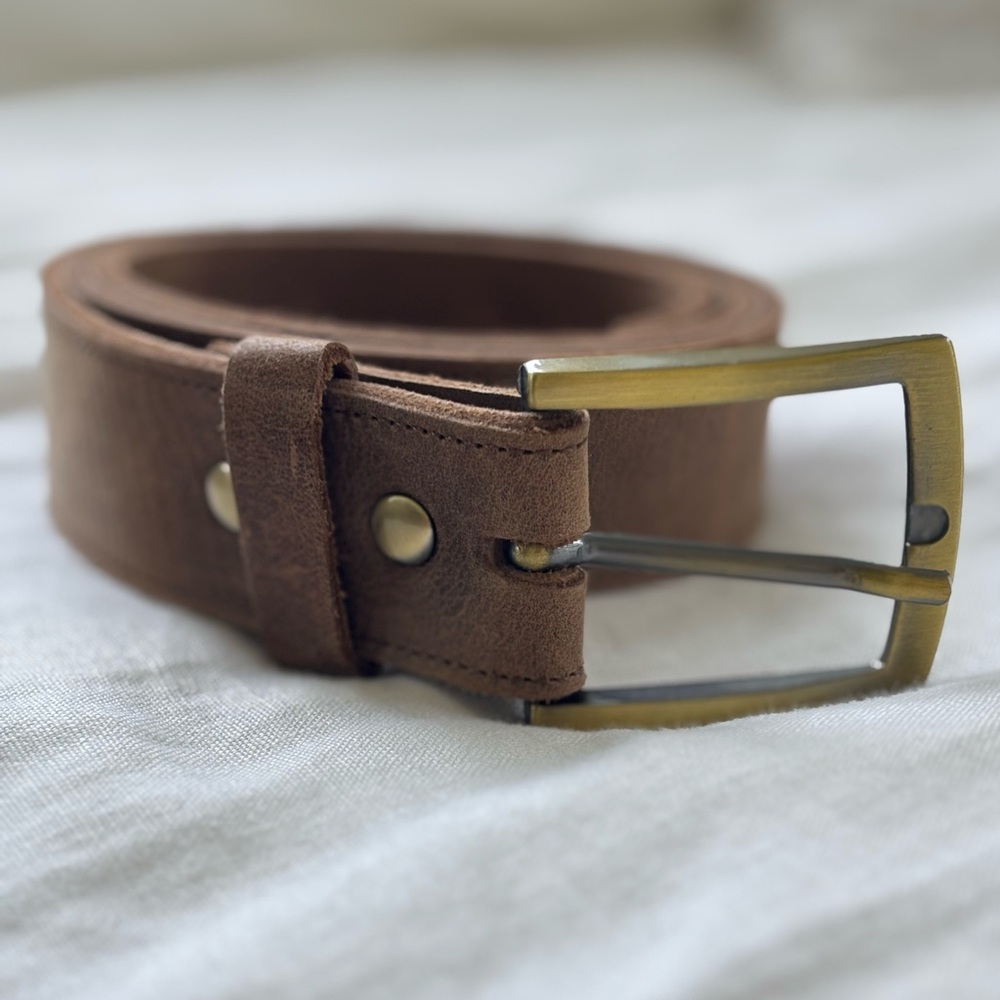 Nisolo Owen Belt - Tobacco - Small